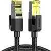 Ugreen Cavo di rete intrecciato Ugreen Nw150, Ethernet Rj45, Cat.7, F/Ftp, 0,5M (nero)