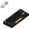 NuPhy Halo75 V2 IO Series Tastiera meccanica da gioco Bluetooth/2,4 GHz/USB-C - QWERTY US, Obsidian Black / Blush Max