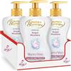 Generico Spuma di Sciampagna Sapone Gel Acqua Micellare Mani e Viso con Antibatterico, 3 Flaconi da 300ml con Dosatore