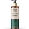Ireya Ayurveda Shampoo all'acqua di riso per capelli con olio di rosa canina, 200 ml, acqua di riso per la crescita dei capelli e capelli lisci, senza minerali e conservanti.