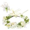 Guyode Corona di Fiori per Capelli Fatto a Mano Sposa Fiore Ghirlanda Fascia Regolabile Corona Stile Bohémien si Applica a Bambini Donne Sposa Damigella d'onore Festa di compleanno Matrimonio
