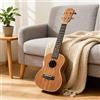 Ukulele da 23 Pollici Suono Caldo Ukulele in Mogano Corde Morbide per Casa
