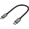 CableCreation DJI Mavic - Cavo USB tipo C, da USB-C a Micro USB A OTG da 0,2 m, compatibile con DJI Spark/DJI Mavic/Mavic Pro/Mavic Pro Platinum/Mavic Air Controller 0,2 m, grigio sideralein alluminio