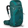 Osprey Eja 58L Zaino ultraleggero da donna, colore verde acqua, WXS/S, vestibilità estesa