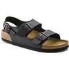 Birkenstock 034793 Milano black, Birko Flor SANDALO Uomo, Black EU 41