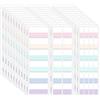 Euleryoo 420 Pezzi Segnapagina Indice Linguette Adesive, 6 Colori, Etichette Scrivibili, Bandiere per Note di Lettura, Pagine o Indicatori di Libri, Classificare i File, Tre Taglie: Grande, Media e Piccola