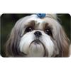QMNSEHF Zerbino per porta d'ingresso, per interni ed esterni, 50,8 x 80 cm, antiscivolo, lavabile, tappetino Shih Tzu per cani per ingresso, tappeto super assorbente