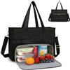 Hengrongshen Borsa per il pranzo da donna, 2 in 1, grande, borsa per il pranzo e borsa a mano, borsa per computer portatile con scomparto per il pranzo, spaziosa borsa per computer da lavoro