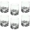 Andrea Fontebasso Set 6 Bicchieri Cc300 White/Black Vetro Venezia Vetro Nero ANDREA FONTEBASSO LINEA VENEZIA