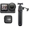 DJI Osmo Action 6 Combo Vlog, action cam per vlogger con impugnatura batteria bidirezionale e trasmettitore Mic Mini, sensore 1/1,1″, apertura variabile da f/2,0 a f/4,0, fotocamera 4K ideale per vlog