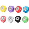 JewelryWe Orologio da dito da uomo e donna con elastico rotondo al quarzo, Anello Orologio Rotondo, Colore da Scelta