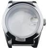 WOMELF Cassa for orologio in argento 36mm/40mm zaffiro compatibile for movimento NH35 NH36 NH34 bordo smussato acciaio inossidabile 316L (Color : 1, Size : 36mm case)