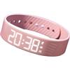 MEIION dotoxy Doxy Risveglio Garantito Orologio Sveglia Braccialetto con Vibrazione, Display LED, Contapassi, Monitor Sonno, USB Ricaricabile - Adatto per Uomo, Donna ed Adolescenti
