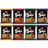 CNMART Nissin Soba Instant Noodles Wok Style 8 porzioni sapori misti assortiti (classico, peperoncino, pollo yakitori e teriyaki), | Selezionato da CNMART