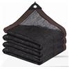 ZOZIJIU Telo ombreggiante da giardino, rete a rete con occhielli per esterni, copertura per pergola, patio, piante, serra, pollaio, nero, tasso di ombreggiatura del 90% (1,8 x 0,9 m)