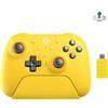 8Bitdo Ultimate 2 Controller Bluetooth per Switch 2/Switch/PC Windows, Controller Switch con Joystick TMR, Tactile/Hall Triggers, L4/R4 e 2 Pulsanti Posteriori Programmabili, Anello di Fuoco RGB