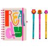 Mr. Wonderful - Set agenda scolastica 2026-2027 settimanale piccola + 3 penne cancellabili - Planner compatto con adesivi ed extra - Ready