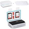 JJC Fotocamera Batteria Custodia Box SD Card Storage per Canon LP-E17 LP-E12 LP-E6 Fujifilm NP-W126 NP-W126S Sony NP-FW50 NP-F550 NP-BX1 Nikon EN-EL15 EN-EL14A Olympus BLN-1 BLS-5 e 2 schede SD MicroSD