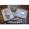 Elegantdisk Chiavetta USB in cristallo con scatola, motivo matrimonio - Design elegante con incisione Wedding, ideale come regalo di nozze o per foto ricordo USB 3.0 (scatola crema, 32GB)