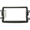 tomzz Audio 2409-017 Cornice radio doppio DIN compatibile con Dacia Lodgy Dokker Duster Sandero dal 2012 Renault Captur dal 2013 nero