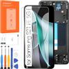 Arbilato Schermo LCD per Samsung Galaxy S21 FE 5G, LCD G990 Display Touch Screen Assembly con kit di riparazione (nero con telaio,Incell,senza impronte digitali)
