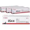 Canon Original 054H 054 H Toner XL ad alta capacità Multipack Set 3.100 pagine (nero), 2.300 (ciano, magenta, giallo) per: i-SENSYS LBP621Cw, LBP623Cw, MF640C, MF641Cn, MF642cdw, MF644Cdw, MF645Cx
