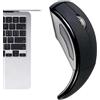 Genérico Mouse wireless ergonomico: mouse pieghevole per computer portatile da 2,4 g, sensore ottico da 100-120 mm, 1600, Plug and Play, portata a lunga distanza di 15 m con salto di frequenza, design