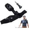 Generico Supporto per tracolla per zaino per action camera - Supporto a spalla POV a mani libere | Stabilizzatore antiscivolo regolabile per smartphone e action cam: per escursionismo, sci, ciclismo e viaggi