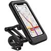 Tissting Supporto Per Telefono da Bici Impermeabile, Staffa di Navigazione Per Moto, Supporto Per Telefono da Bici Universale Regolabile a 360 ° con Touch Screen in TPU