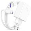 AIAUXAI 15W Caricatore USB C per Honor X6d X5c Plus X5c, Caricabatterie con Cavo USB C 1M per Fast Charging, Ricarica Rapida per Super-Charge 22,5W per Honor 70 Lite X8a X7a X6a Pad 8 Pad X8a X9 X8