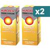 Nurofen Febbre E Dolore Ibuprofene 100mg/5ml Gusto Arancia 2 confezioni da 150ml