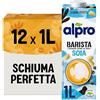 ALPRO BARISTA, Bevanda alla SOIA, Naturalmente Senza Lattosio, Ideale con il Caffè - 12 confezioni x 1 Litro