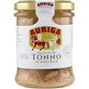 Auriga Filetti di Tonno al Naturale lavorati mano.Vaso vetro da 200 g.Senza conservanti. Fonte Proteica.