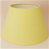 Generico 45 cm Paralume Cono, Tessuto di Cotone con PVC Bianco, Prodotto Artigianale, per Lampada da Tavolo, Piantana (Giallo)