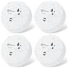 Geevon Rivelatore di perdite d'acqua 4 pezz, 100 dB Sensore Allagamento Sensore Acqua Pavimento Rilevatore Perdite (Batterie incluse)
