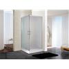 GT-LUX BOX DOCCIA CABINA BAGNO 80X80 CM VETRO OPACO TRASPARENTE SCORREVOLE ANGOLARE - OPACO