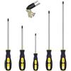 VGECEE Set di 6 Cacciaviti, Cacciavite a Croce Cacciaviti Magnetici con Manico Ergonomico Cacciavite Professionali in Acciaio Al Titanio Phillips Set di Cacciavito per Standard o di Precisione
