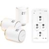 Netatmo Pack 3 Valvole Termostatiche WiFi, Controllo Remoto, Risparmio Energetico, Accessorio per Radiatori, Compatibile con Alexa e HomeKit, Installazione Facile, NBU-NAV-EU