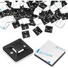 Fohirey 100 supporti per fascette (nero, 20 x 20 mm)