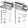 JiuXinYuKeJi Set di 2 supporti universali per sedile WC, chiusura morbida, chiusura morbida, parti di ricambio, set di fissaggio Soft Close, cerniere in metallo per sedili WC fissi