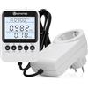 KETOTEK Misuratore Consumo Elettrico, Presa Wattmetro 16A con Schermo Separato, Misuratore di Potenza con LCD Retroilluminato, Contatore Energia Elettrica con Protezione da Sovraccarico