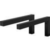 ML DESIGN modern living ML-Design Set di 2 Staffe a Muro Design ad L 300 x 150 mm in Acciaio Nero Supporti per Scaffali Aperti Mensole Telaio Lavabo Bagno Scrivania Mobili Reggimensola da Parete incl. Materiale di Montaggio