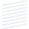 INCREWAY Protezioni antiscivolo per ante di armadietti, 8 pezzi, in plastica bianca, per proteggere mobili da cucina, sgabelli, pedane e sedie da scheggiature, 16 mm