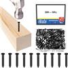 Glarks Kit di 150 chiodi in acciaio al mattone da 20 mm, chiodi in acciaio al carbonio nero, chiodi di finitura, chiodi per appendere quadri, chiodi in legno, chiodi in cemento per cartongesso e pino