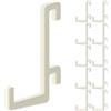 StarMaker Set di 10 ganci per pannello forato Ikea Skadis - Gancio a L dritto, 25 mm - Supporto da parete, pannello per utensili e accessori