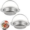 Zerabidpro 2 Filtro lavandino cucina, Anti-Intasamento, con Manico, Diametro Esterno 11 cm, Diametro Interno 8 cm, Altezza 2 cm, per Cucina e Bagno