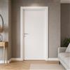 Ambra Porta da Interno a Battente Handy Luca in Microlaminato h 210cm Bianco (70 x 210 cm)