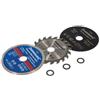 Silverline 604320 insieme di 3 mini-scies, 0 V, Multicolore