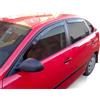 J&J AUTOMOTIVE HEKO Deflettori per Seat Ibiza 3 5-Porte Berlina 2002-2008 | 4 deflettori HEKO per Seat Ibiza 3 5-Porte Berlina, PMMA 3 mm, fumé, canale del finestrino.