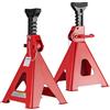 Wiltec Set di 2 cavalletti Auto, cavalletti per carrozzeria, capacità 12 tonnellate/Coppia, Altezza Regolabile 49-75 cm, Testa in Gomma Antiscivolo